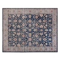Blue Nora Washable Area Rug, 8x10