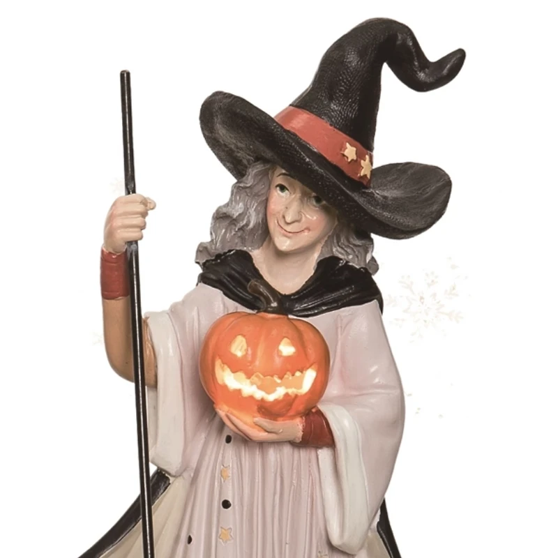 LED Halloween Witch Figurines, Set of 2