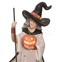 LED Halloween Witch Figurines, Set of 2