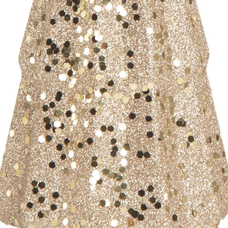 LED Gold and Silver Tree Figurines, Set of 2