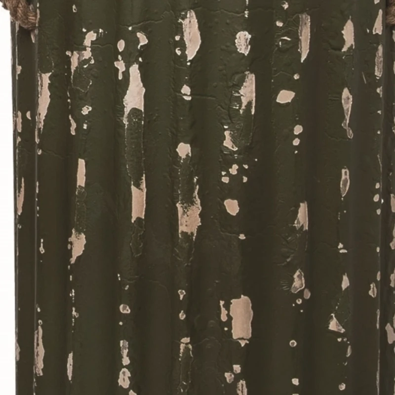 Distressed Red & Green Metal Buckets, Set of 2