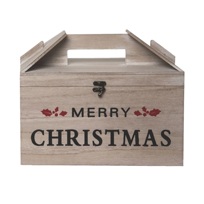 Merry Christmas Wooden Boxes, Set of 2