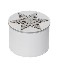 White Christmas Nesting Containers, Set of 3