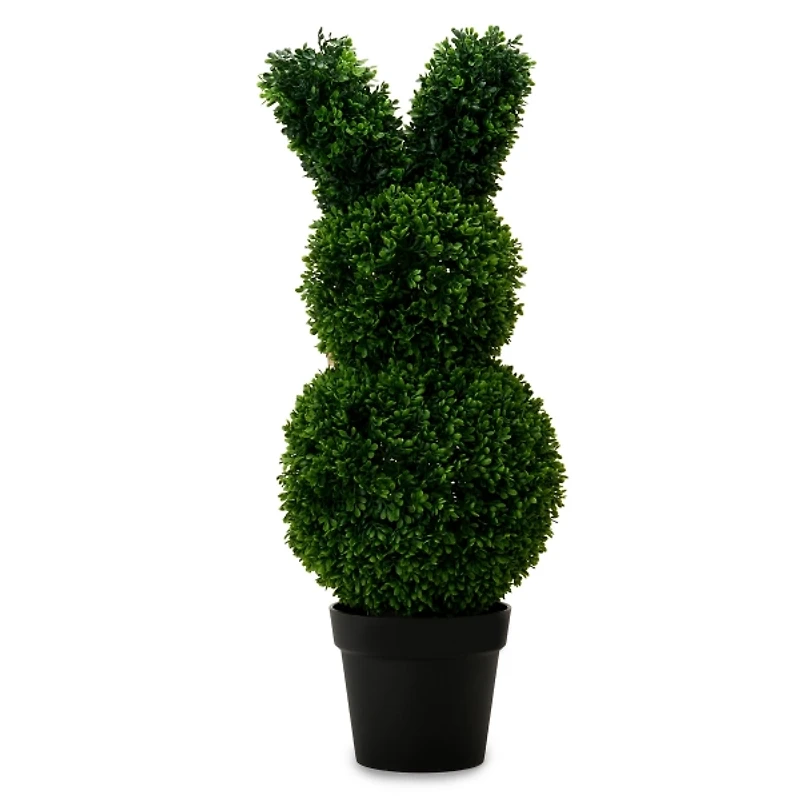 UV Protected Bunny with Bow Topiary