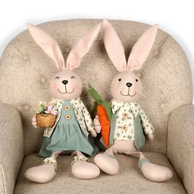 Easter Bunny Shelf Sitters, Set of 2