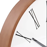 Round Chestnut Classic Wall Clock