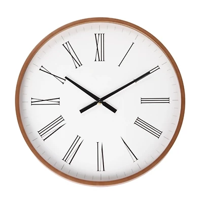 Round Chestnut Classic Wall Clock