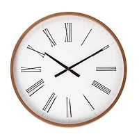 Round Chestnut Classic Wall Clock