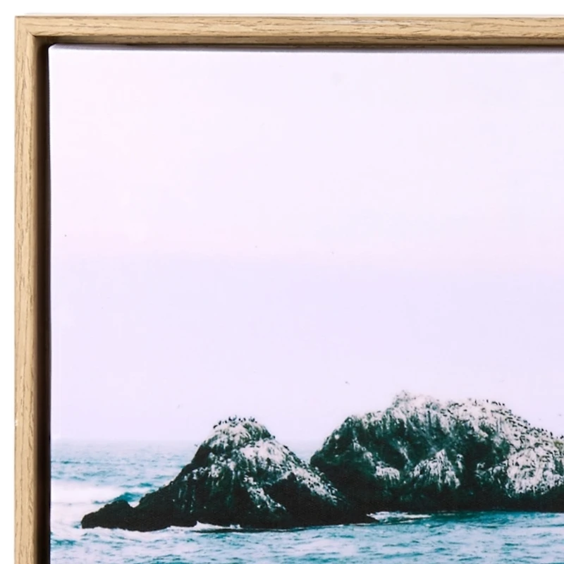 Rocky Ocean Photo Framed Art Print