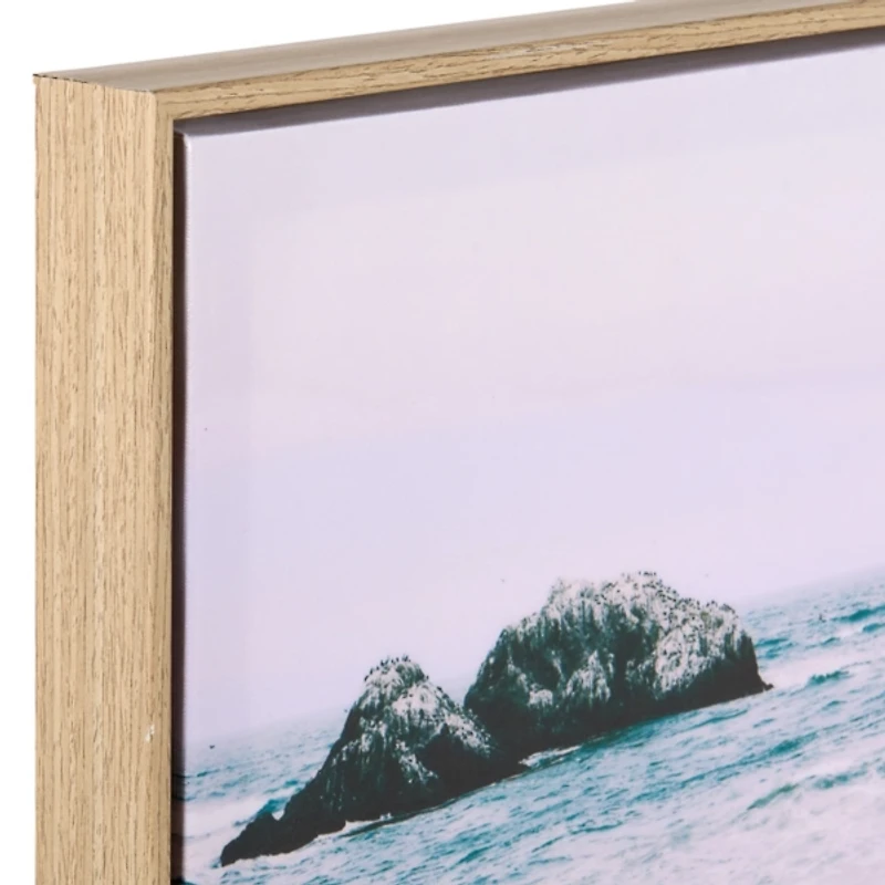 Rocky Ocean Photo Framed Art Print