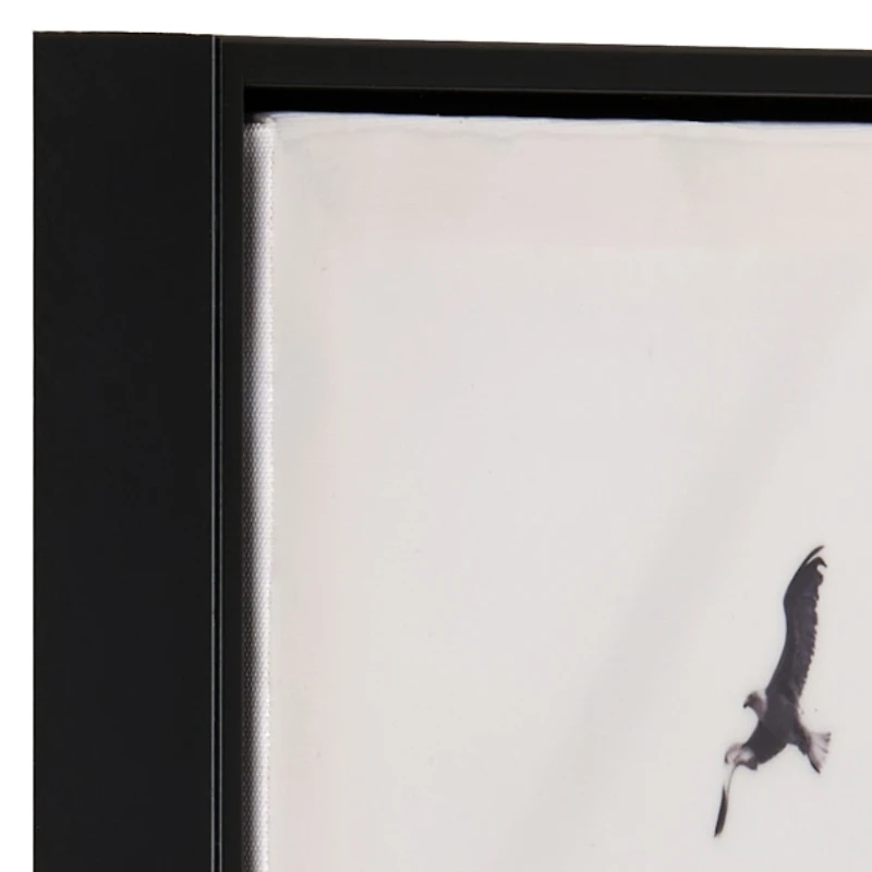 Birds and Big Ben Photo Framed Canvas Art Print