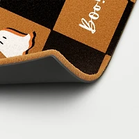 Boo Ghost Checkered Doormat