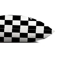 Spooky Season Checkered Lumbar Pillow