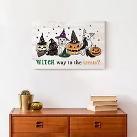Witch Way to Treats Canvas Art Print