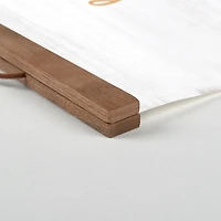 Happy Howloween Teak Hanging Canvas