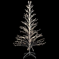 LED White Twig Cascade Christmas Tree, 6 ft.