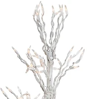 LED White Twig Cascade Christmas Tree, 6 ft.
