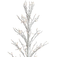 LED White Twig Cascade Christmas Tree, 6 ft.