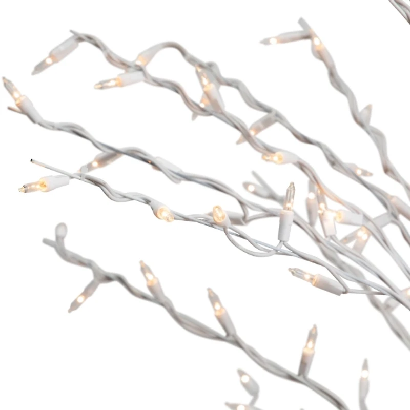 LED White Twig Cascade Christmas Tree, 6 ft.