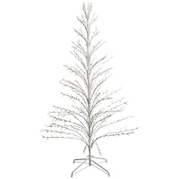 LED White Twig Cascade Christmas Tree, 6 ft.