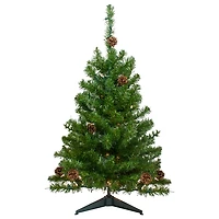 3 ft. Pre-Lit Canadian Pine Christmas Tree