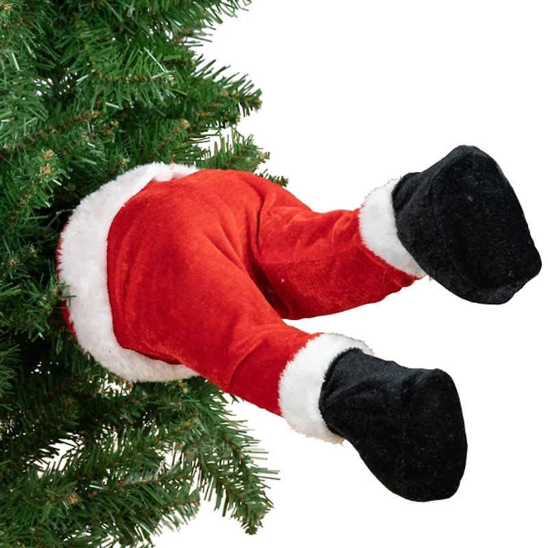 Animated Kicking Santa Legs Christmas Tree Decor