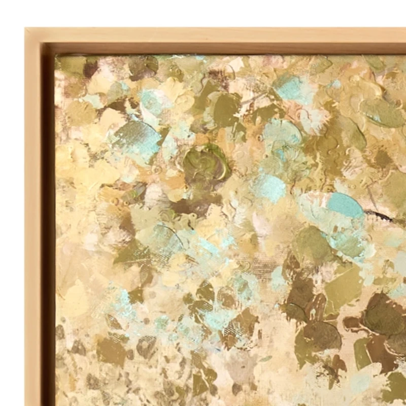 Behind the Trees Framed Canvas Art Print