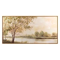 Behind the Trees Framed Canvas Art Print