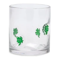 St Patrick Clover Icon Glass Tumbler