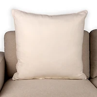 Cream Embroidered Floral Pillow