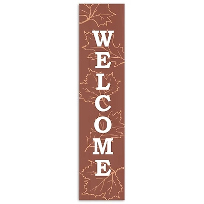Warm Leaves Welcome Porch Board