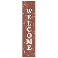 Warm Leaves Welcome Porch Board