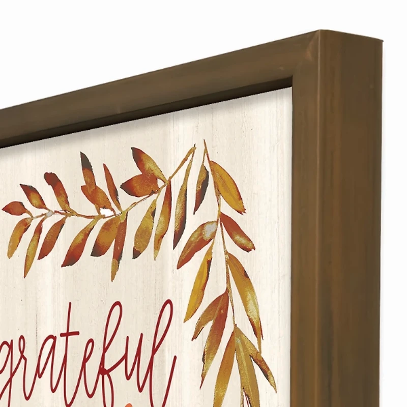 Grateful for Golden Autumn Days Framed Art Print