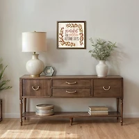 Grateful for Golden Autumn Days Framed Art Print