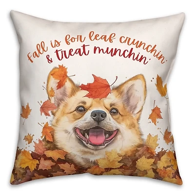 Fall Corgi Outdoor Pillow