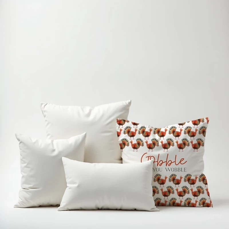 Gobble Til You Wobble Outdoor Pillow