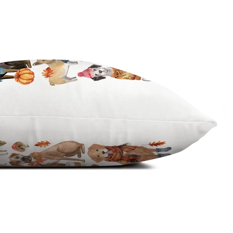 Happy Paw-tumn Outdoor Pillow