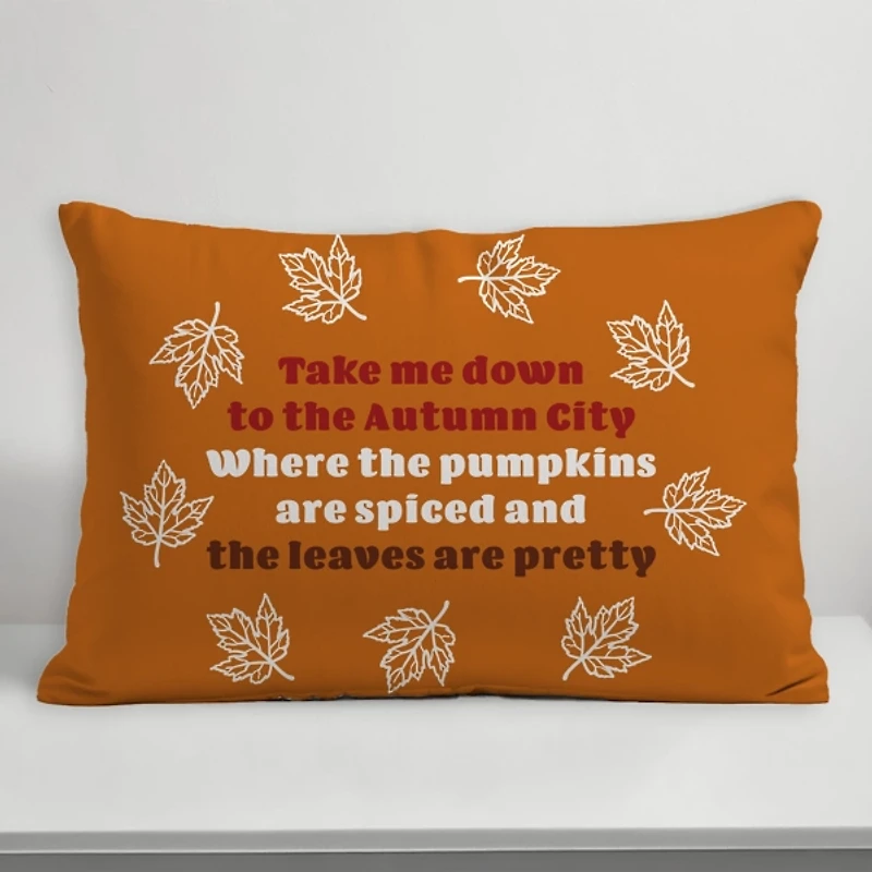 Pumpkins are Spiced Outdoor Pillow