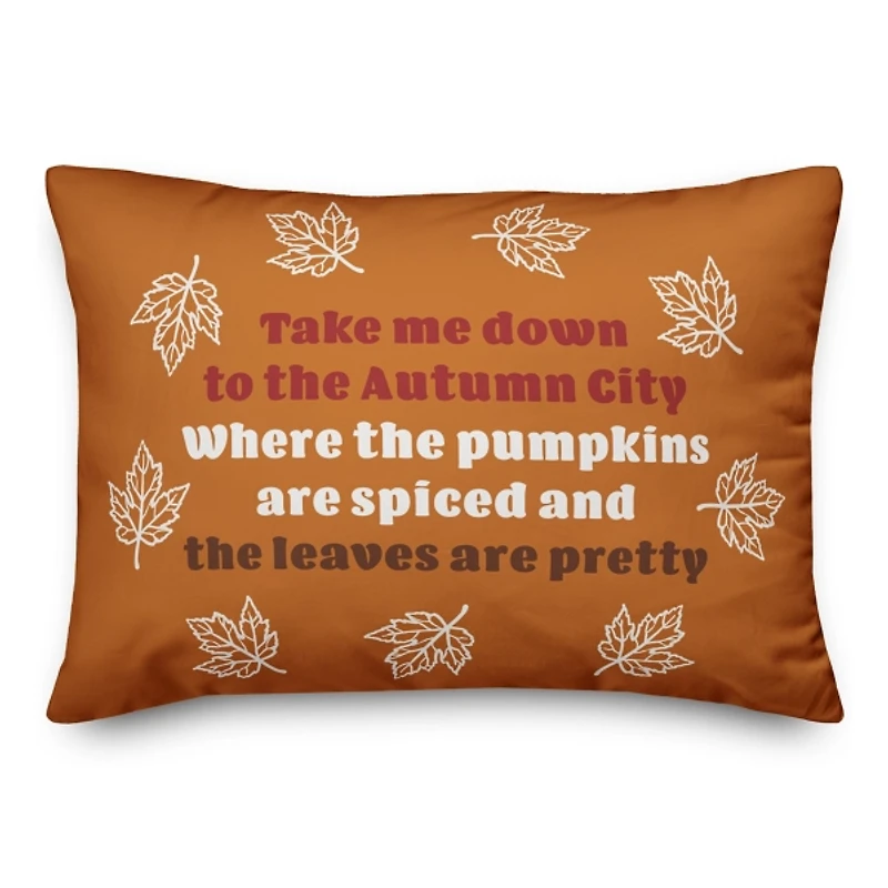 Pumpkins are Spiced Outdoor Pillow