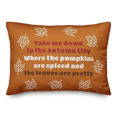 Pumpkins are Spiced Outdoor Pillow