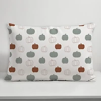 Tiny Pumpkin Pattern Outdoor Pillow