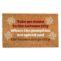 Autumn City Coir Doormat