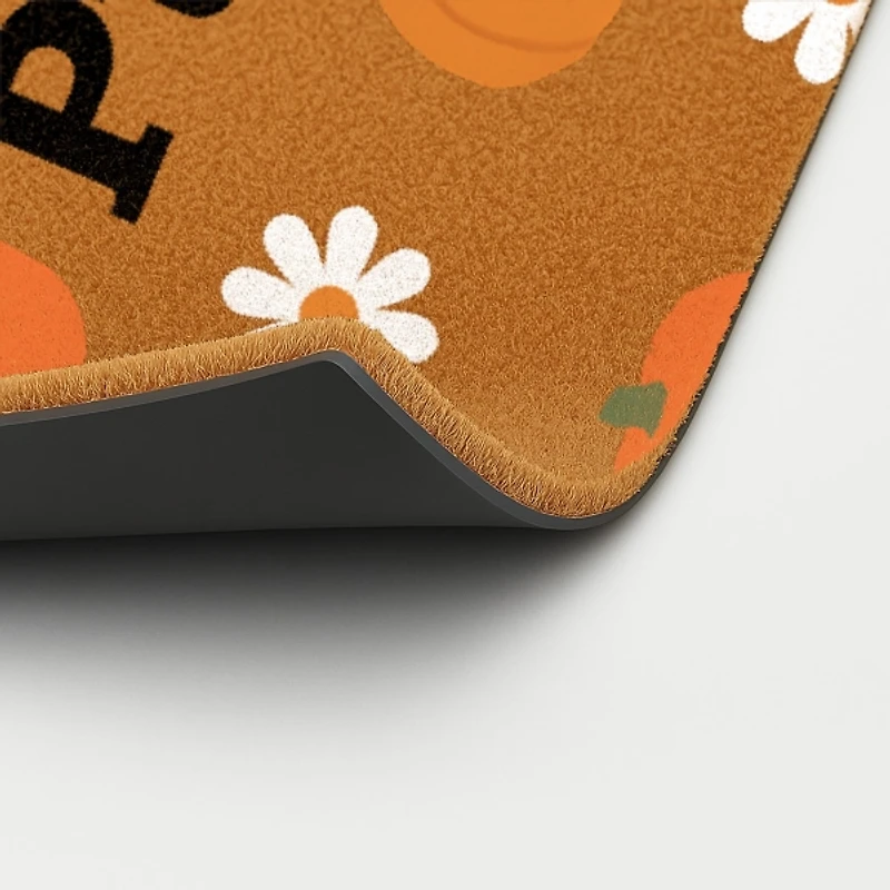 Hello Pumpkin Daisy Coir Doormat