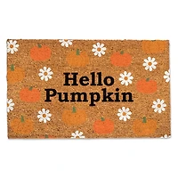 Hello Pumpkin Daisy Coir Doormat