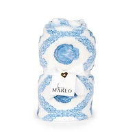 Blue Seashells Fleece Throw