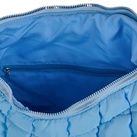 Solid Light Blue Puffy Tote