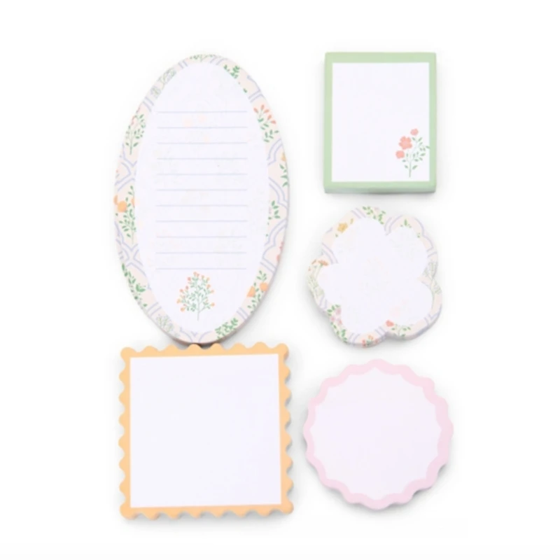 Floral Quilted Sticky Note Set