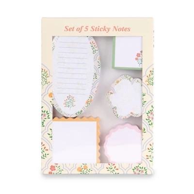 Floral Quilted Sticky Note Set