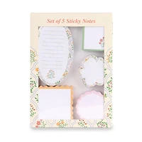 Floral Quilted Sticky Note Set