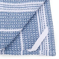 Blue Woven Stripe Kitchen Towels, Set of 2